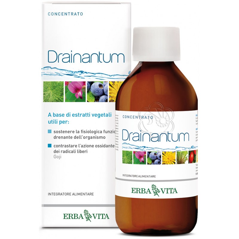 Drainantum Sciroppo (200 ml) Erba Vita - Drenanti, Anticellulite Drainantum Sciroppo (200 ml) Erba Vita - Drenanti, Anticellulite