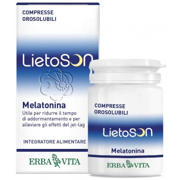 Lietoson Melatonina (120 Compresse Orosolubili) Erba Vita - Insonnia