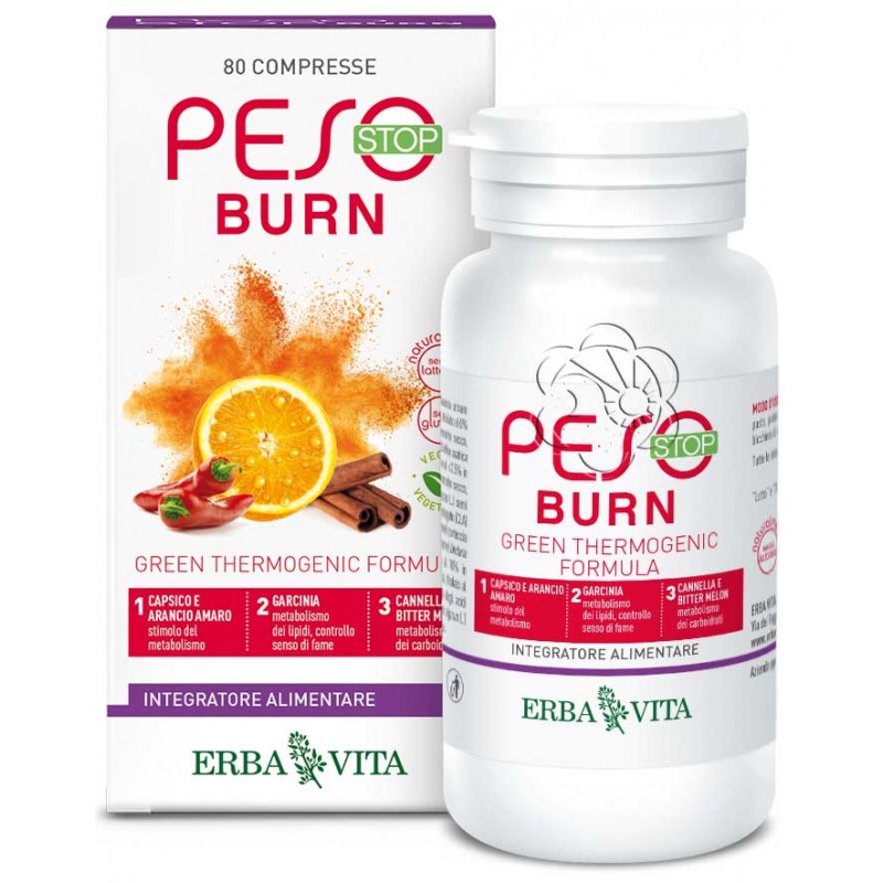 Peso Stop Burn (80 Compresse) Erba Vita - Dimagranti, Dimagrire Mangiando, Sovrappeso Peso Stop Burn (80 Compresse) Erba Vita - Dimagranti, Dimagrire Mangiando, Sovrappeso