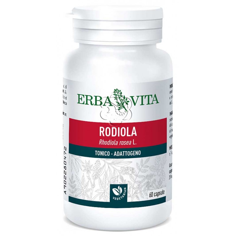 Rodiola - Rhodiola rosea (60 Capsule) Erba Vita - Stress, Umore, Depressione