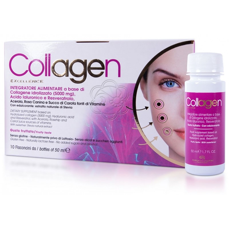 Collagen Excellence (500 ml) Bottega di Lungavita - Integratore Collagene Collagen Excellence (500 ml) Bottega di Lungavita - Integratore Collagene
