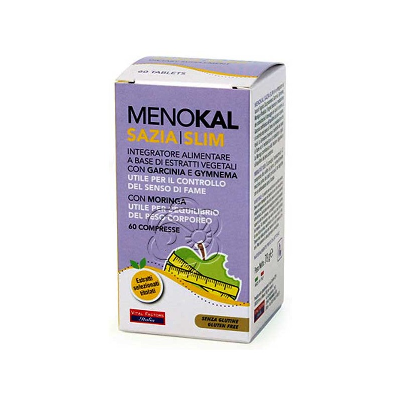 Menokal Sazia Slim (60 Compresse) Vital Factors - Fame Nervosa, Senso di Sazietà Menokal Sazia Slim (60 Compresse) Vital Factors - Fame Nervosa, Senso di Sazietà