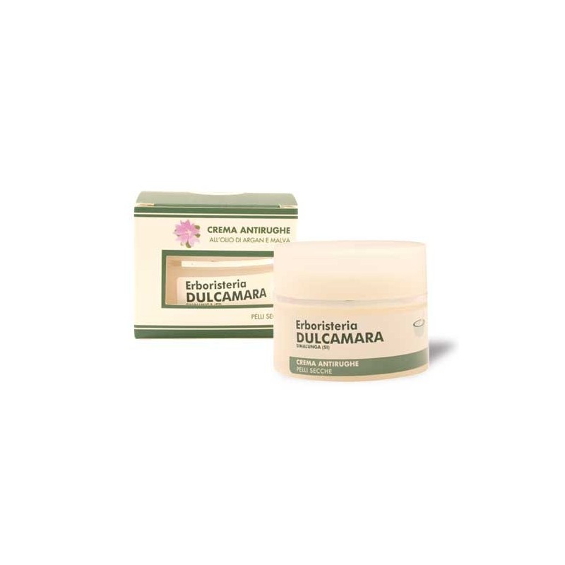 Crema Antirughe Pelli Secche (50 ml) Linea Erboristeria Dulcamara - Cosmesi