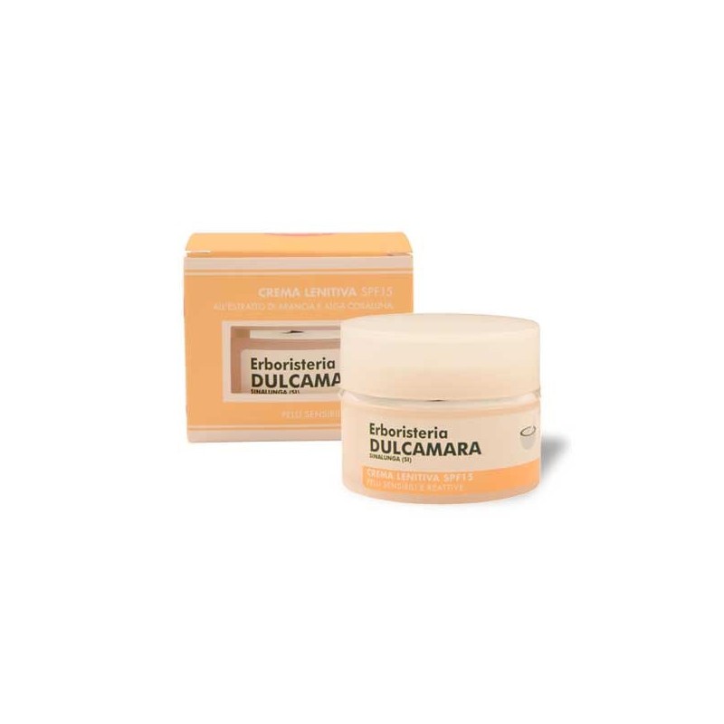 Crema Lenitiva Arancia e Corallina SPF 15 (50 ml) Linea Erboristeria Dulcamara - Cosmesi