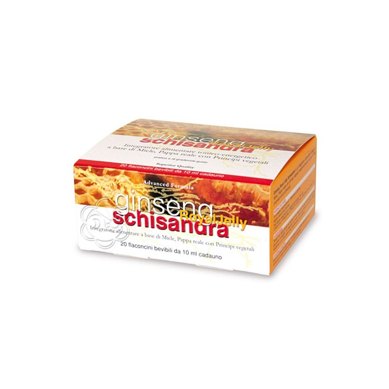 Ginseng Royal Jelly e Schisandra (20 Flaconcini Monodose) Farmaderbe - Energia Fisica e Mentale Ginseng Royal Jelly e Schisandra (20 Flaconcini Monodose) Farmaderbe - Energia Fisica e Mentale
