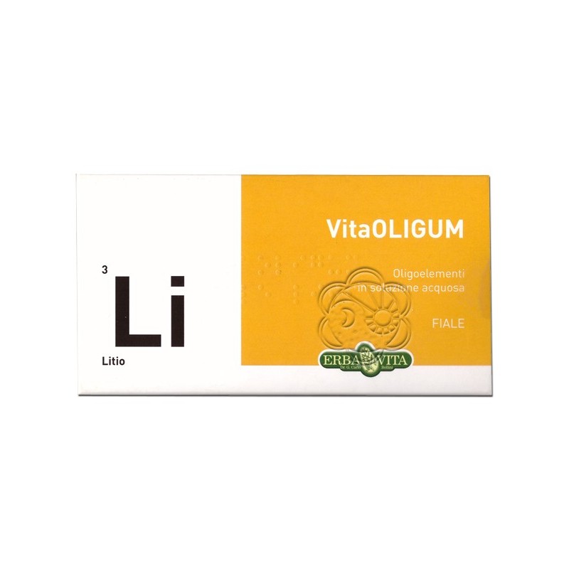 Litio Vita Oligum (20 Ampolle da 2 ml) Erba Vita - Modulanti Umore Litio Vita Oligum (20 Ampolle da 2 ml) Erba Vita - Modulanti Umore